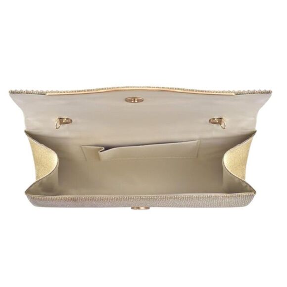 Elegant Gold Clutch Bag - Picture 1 of 4